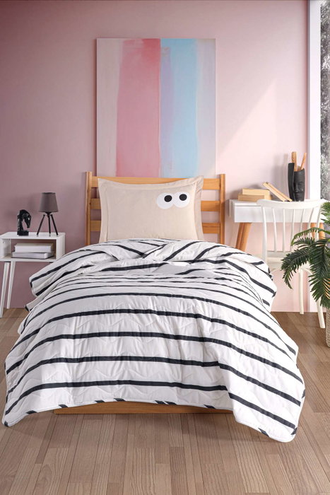 L'essentiel linge de maison Juego de Cubre Cama Individual Funny - Brown L'essentiel linge de maison Juego de Cubre Cama Individual Funny - Brown